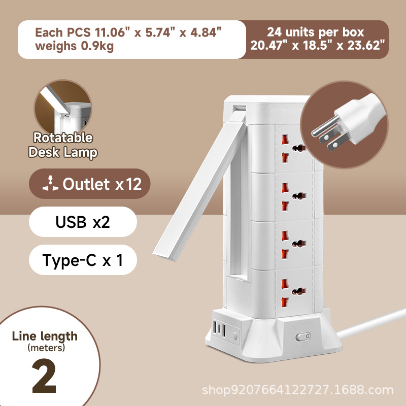 EE. UU. 3 pies-2 m-4 capas/USB/luz nocturna