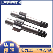 齿轮轴 圆柱机械传动配件金属齿轮轴 花键滚花轴非标斜齿轮轴加工