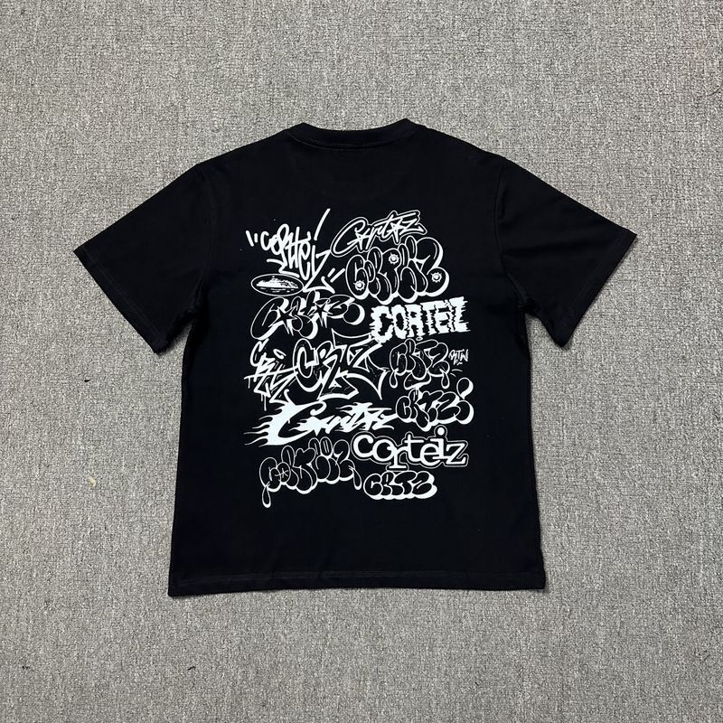 240g corteiz マンハッタン島シリーズ Tシャツ 半袖 レターロゴプリント 男女兼用 ダブルヤーン ファッション 半袖 トレンド|undefined