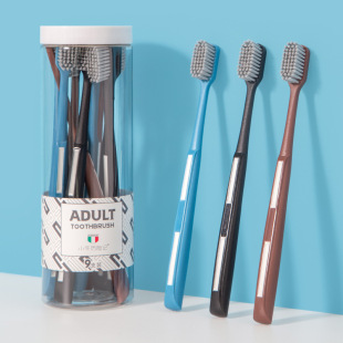 Calf adventures bristle toothbrush wholesale factory barrel toothbrush 9 three-color men's toothbrush bristle