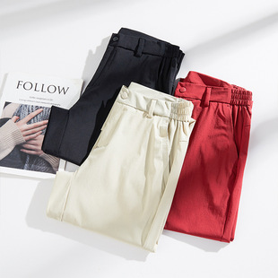 Ice Silk Sports Pants Men's Summer Thin Elastic Breathable Quick-Drying Pants Men's Middle-Aged and Elderly Large Size Dad Casual Pants
