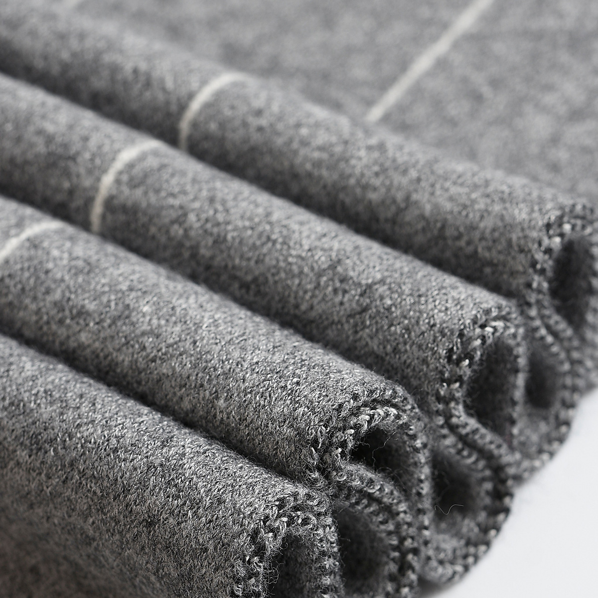 Knitted Scarf For Men Striped Warm Thick Neck Accessory_voghion.com