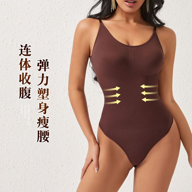 新しいバックレスボディスーツ、女性用シームレスウエストリフティングヒップとお腹コントロールパンツ、大きいサイズのタイトな産後コルセットとお腹コントロールスーツ|undefined