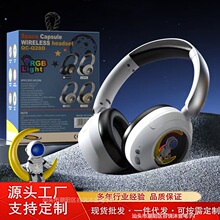 2025跨境新款Q28头戴式无线蓝牙耳机 太空人电脑运动音乐儿童耳机