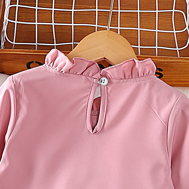 INS Children's Wear 24 Frühlingsneues langärmeliges Top-Halbrock-Set für Mädchen_voghion.com