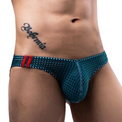Xia Internet celebrity Japanese, Korean, European and American breathable men's mesh sexy GAY fashion low-waist briefs E096