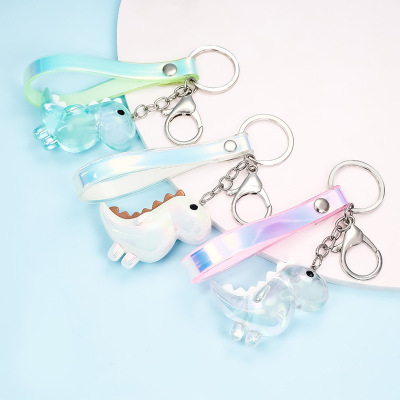 Acrylic Cartoon dinosaur Key buckle