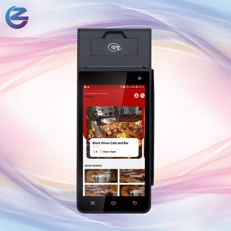 中磁 Z90 安卓12收银设备配备打印机 银行ATM刷卡机POS收款系统