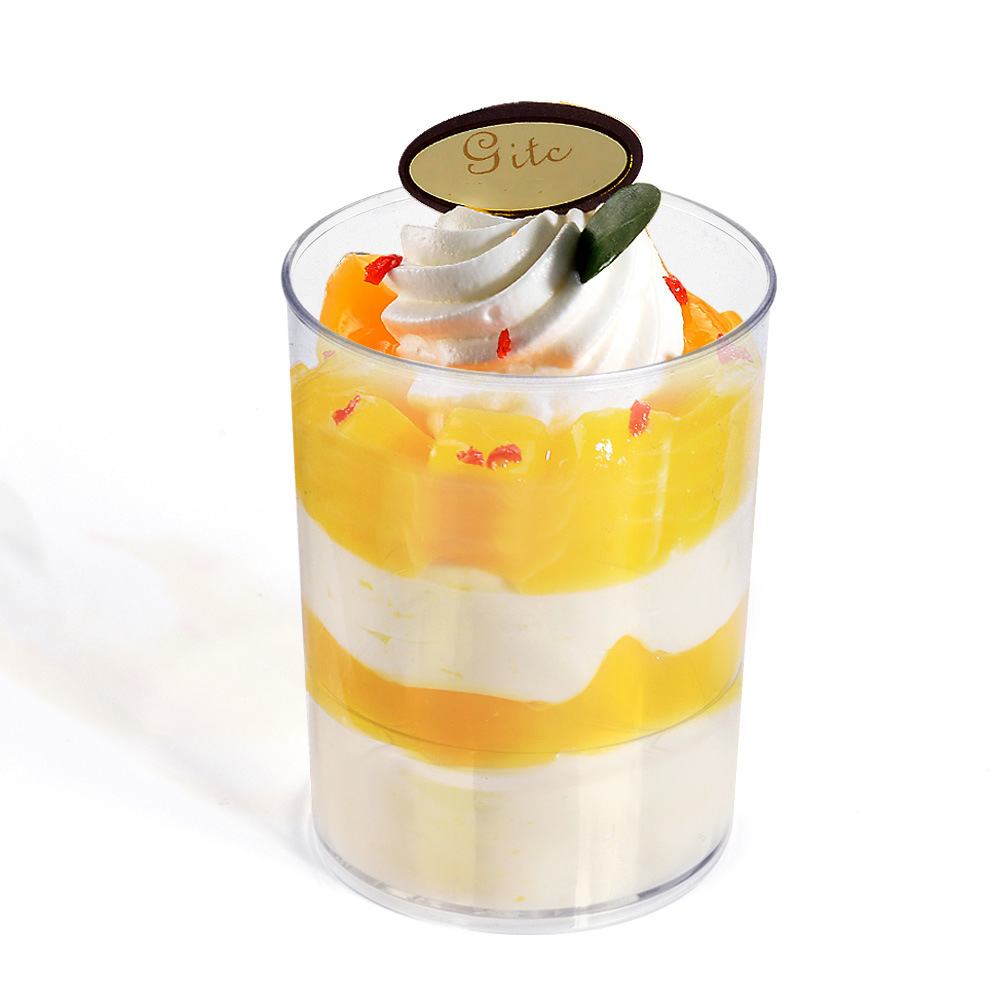 Vaso Redondo Desechable para Mousse y Pudín 100ml/150ml de Plástico PS Transparente image 2