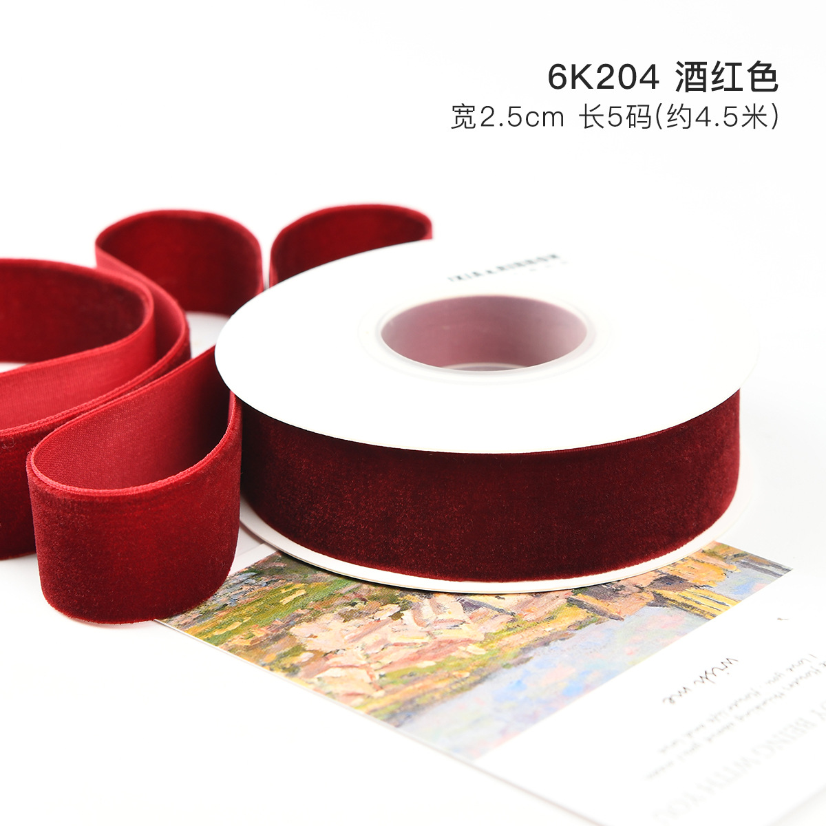 Año Nuevo vino al por mayor transfronterizo cinta de terciopelo cinta de regalo de Navidad arco DIY hecho a mano