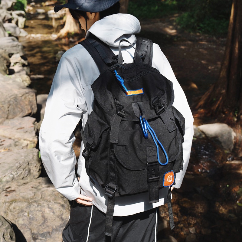 Functional Tooling Backpack Men's Large Capacity Camping Style Backpack Lightweight Waterproof Travel Hiking Bag Outdoor Hiking Bag