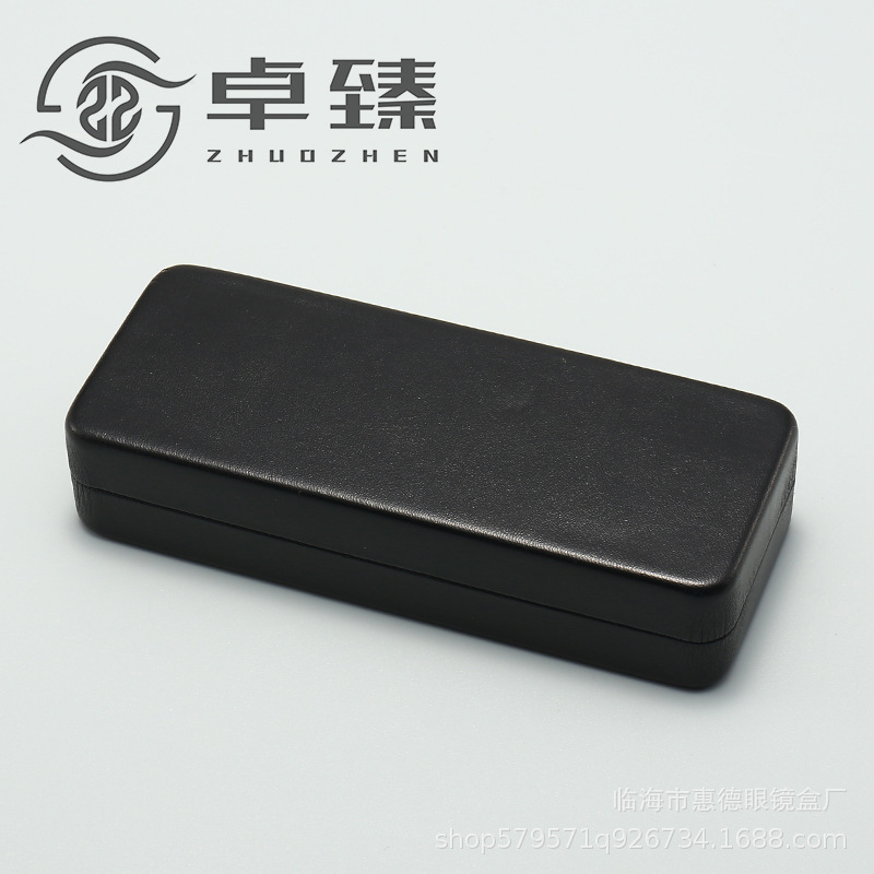 Regular black lamb pattern glasses case anti-pressure flip myopia glasses case metal glasses case printable LOGO Regular black lamb pattern glasses case anti-pressure flip myopia glasses case metal glasses case printable LOGO