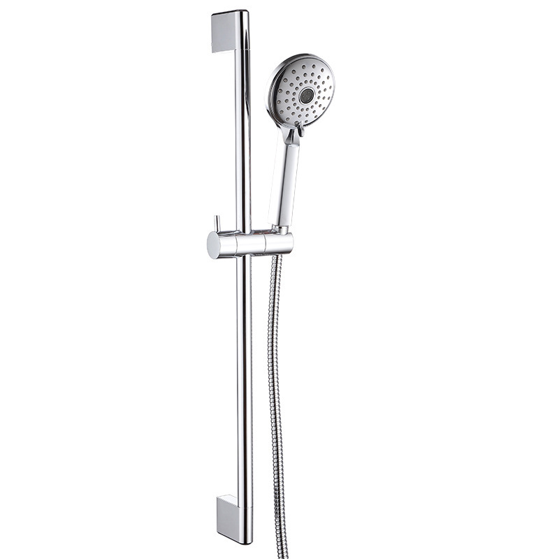 Cross-Border Factory Direct Supply 304 Stainless Steel Shower Rod Shower Base Set Bathroom Adjustable Bracket Nozzle Accessories