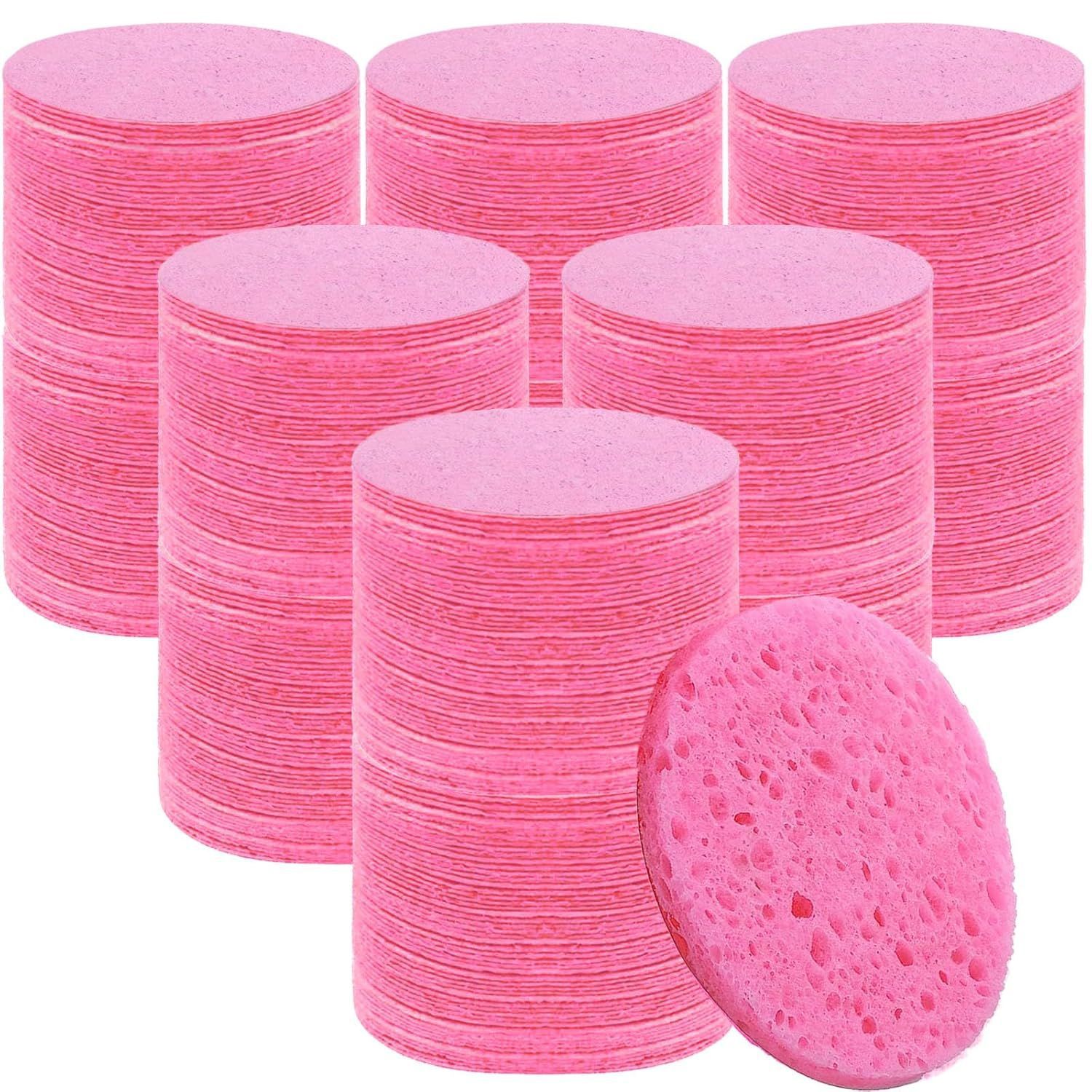Compressed round wood pulp facial sponge cleaning sponge makeup remover special shaped water-expanding thick wood pulp cross-border dropship