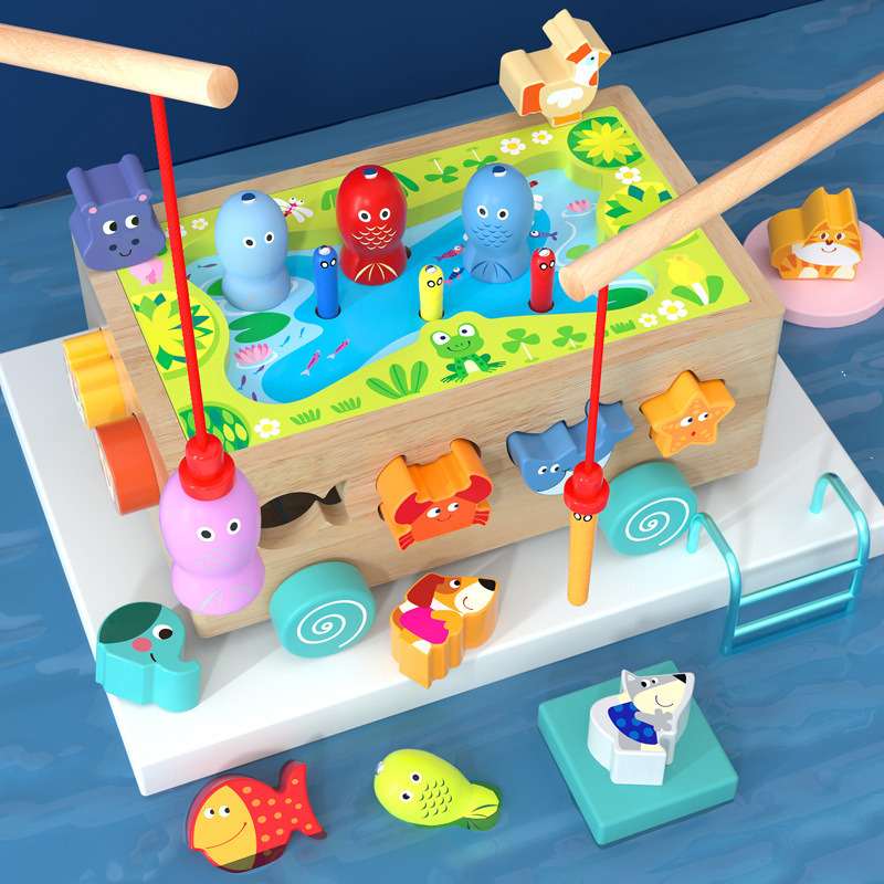 Bloques de construcción para bebés juguetes 0-1-2 años 3 bebés niños y niñas energía cerebro madera ensamblada educación de la primera infancia