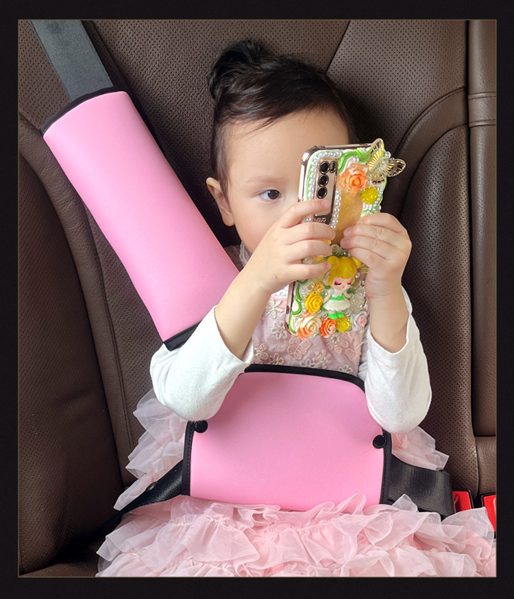 Four Seasons Shield Seat Belt Fixing Adjuster Car Children's Shoulder and Belly Protector Does Not Strangle the Neck