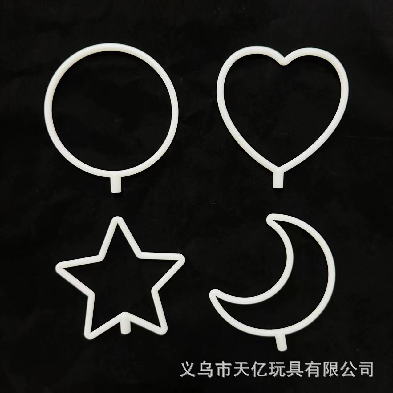 ハート型ペンダントサークル魔法の杖サークルアクセサリーサークルプラスチックプラスチック手織りモールド DIY 愛