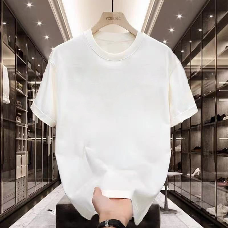 クロスボーダー夏用半袖Tシャツ メンズ カップルプリント トレンドブランド ゆったり カジュアル 綿100% 丸首トップス トレンド|undefined