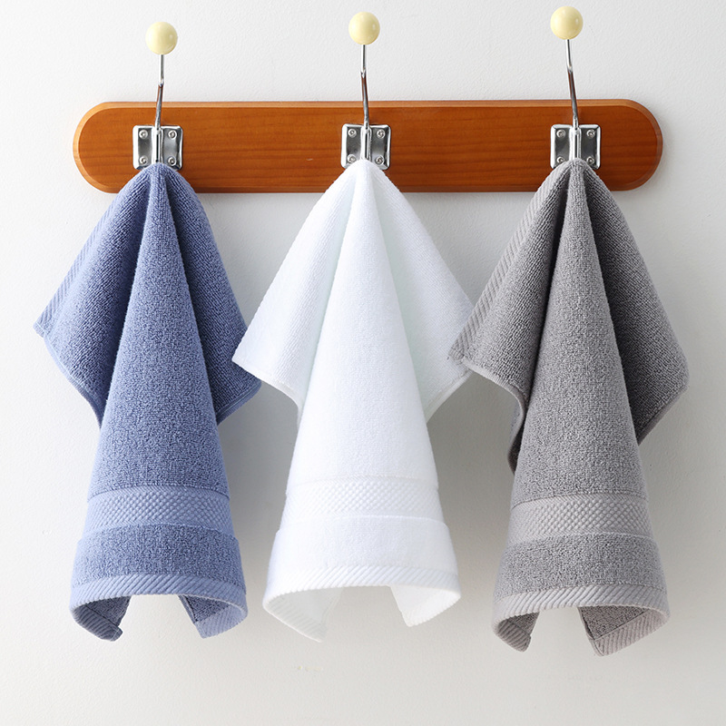 Towel Pure Cotton Hangable Adult Soft Absorbent Household Face Towel Customizable Logo Wholesale Face Wipe Cotton Towel
