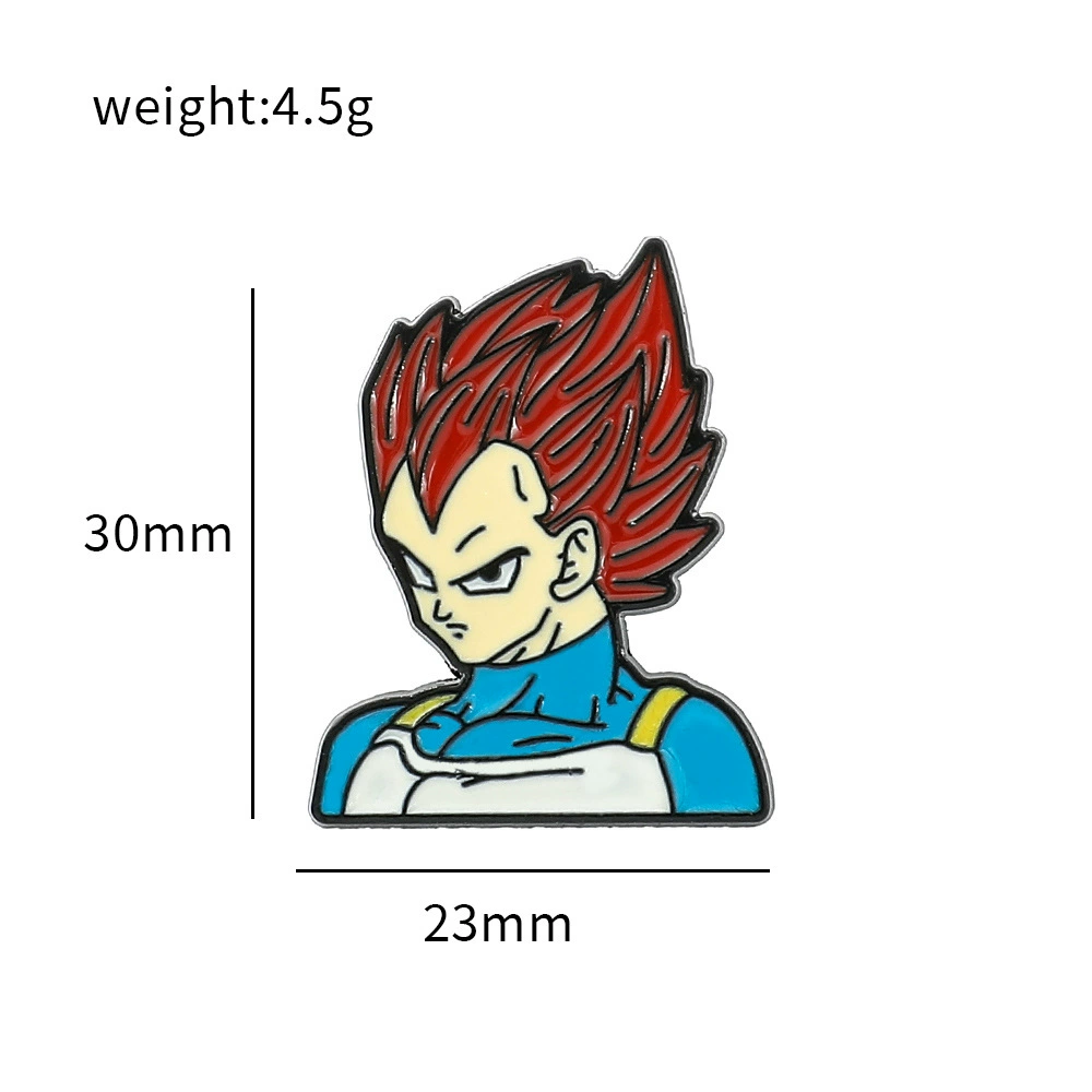 Dragon Ball, японская мультяшная металлическая брошь, булавка, шляпа, значок
