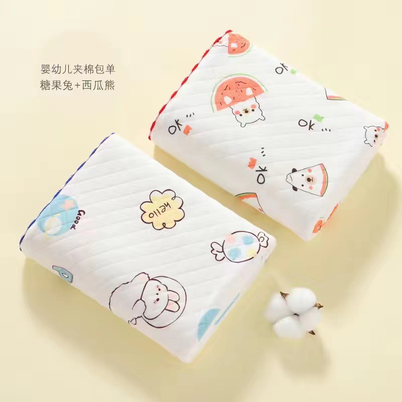 Newborn Knitted Swaddle Blanket for Hospital Use, Anti-Startle Wrap, Autumn and Winter Three-Layer Thickened Baby Swaddle