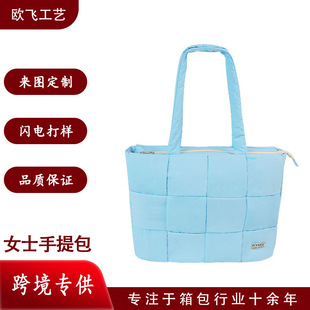 2025 Cross-Border Customized Simple Cotton Tote Bag for Women New Style Student Class Single Shoulder Armpit Bag Large Capacity Work Clothing