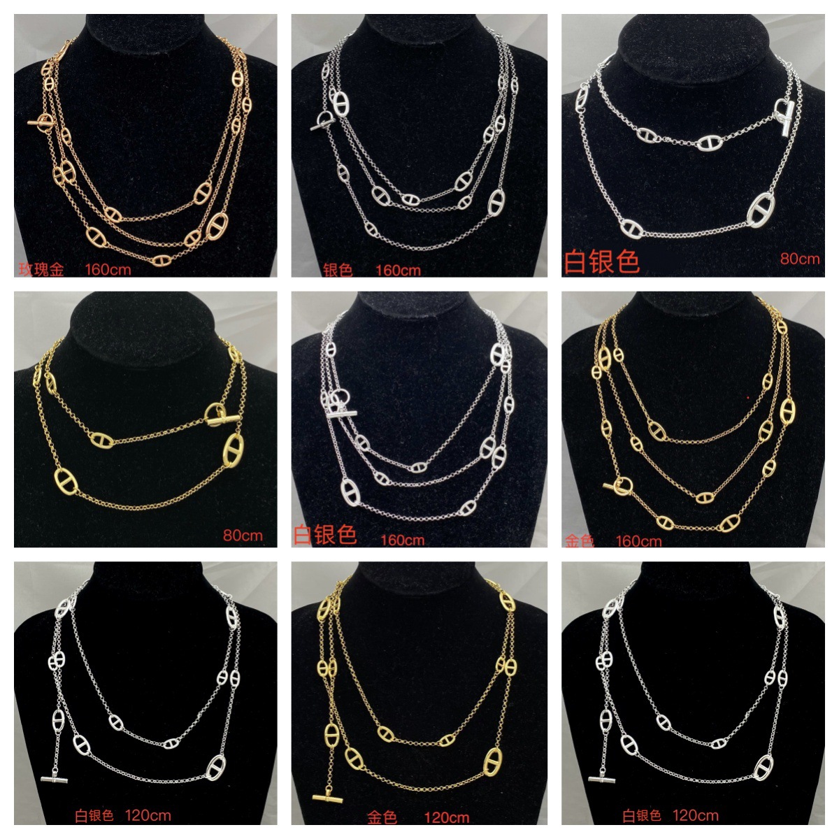 Aimajia Women's European and American Style Cross-Border Light Luxury Exquisite and Elegant Vintage Versatile Fashion Sweater Chain