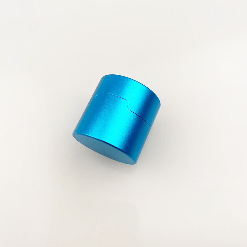 Billar suministros Cue cuero cabeza redonda de chocolate en polvo de chocolate octogonal en polvo Universal caja de chocolate redonda