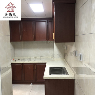 Nordic style quartz stone kitchen cabinet E1 grade environmental protection plate without damping guide rail