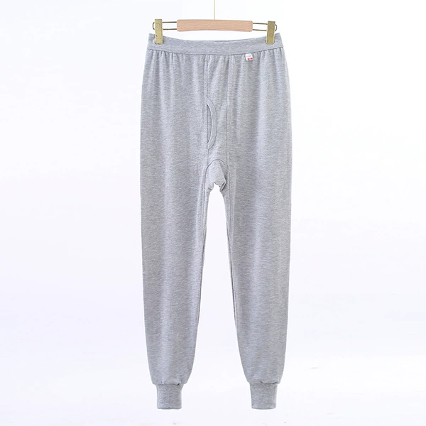 Cotton wool pants light gray
