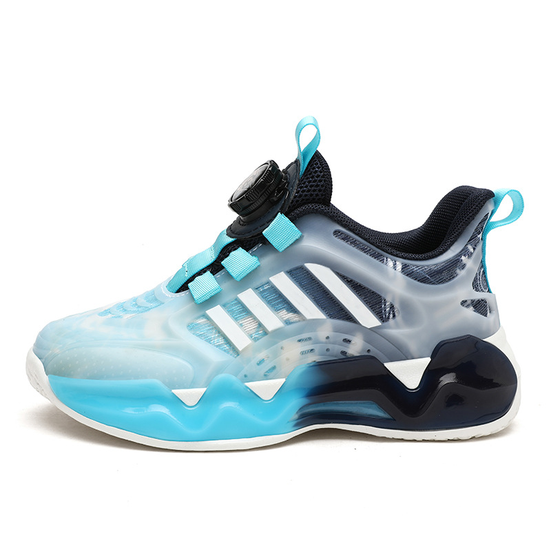Chaussures pour garçons Chaussures de sport de printemps et d'été Chaussures de course pour enfants Chaussures pour enfants à boucle rotative d'été pour garçons moyens et grands en gros_voghion.com