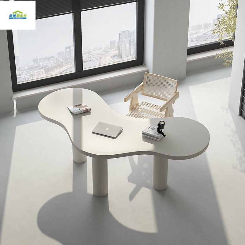 Solid Wood Curved Design Modern Irregular Table Nordic Desk Office Desk Computer Table Home Personality Simple Solid Wood Curved Design Modern Irregular Table Nordic Desk Office Desk Computer Table Home Personality Simple