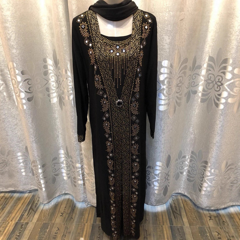 Arab Hui Women's Beaded Prayer Robe Hui Dress Ethnic Clothing African Robe Dubai Cross-Border