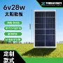层压发电6v28w铝合金光伏