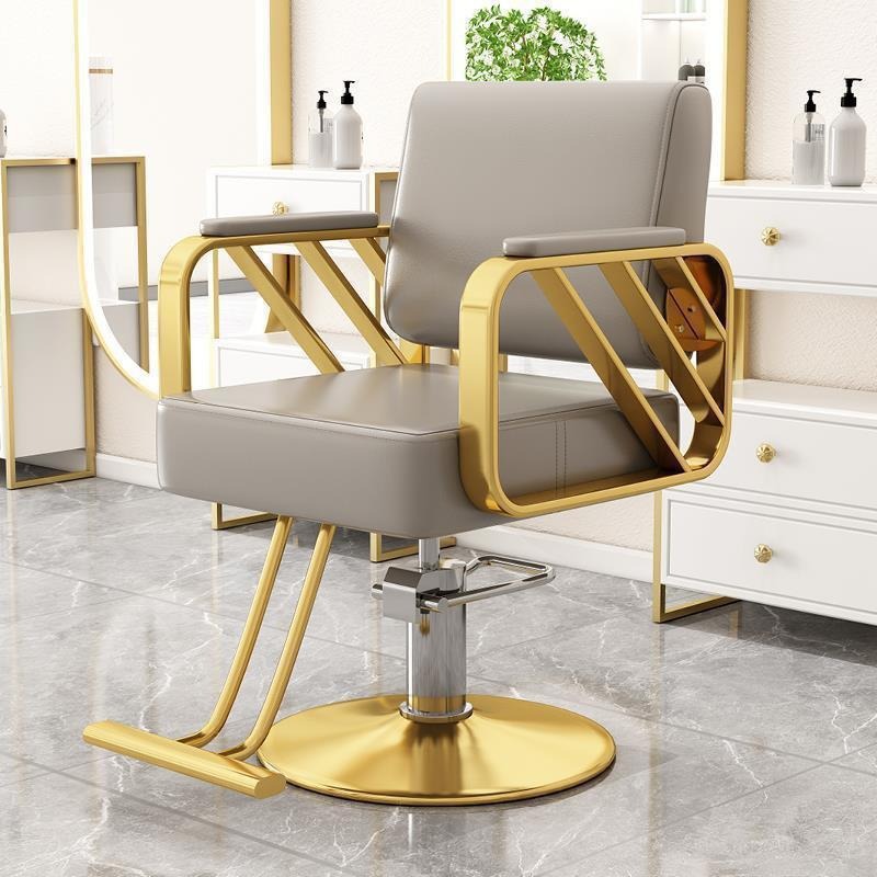 Fabricante al por mayor elevable silla de cabello giratoria salón de cabello de acero inoxidable taburetes de corte de pelo teñido silla de cabello