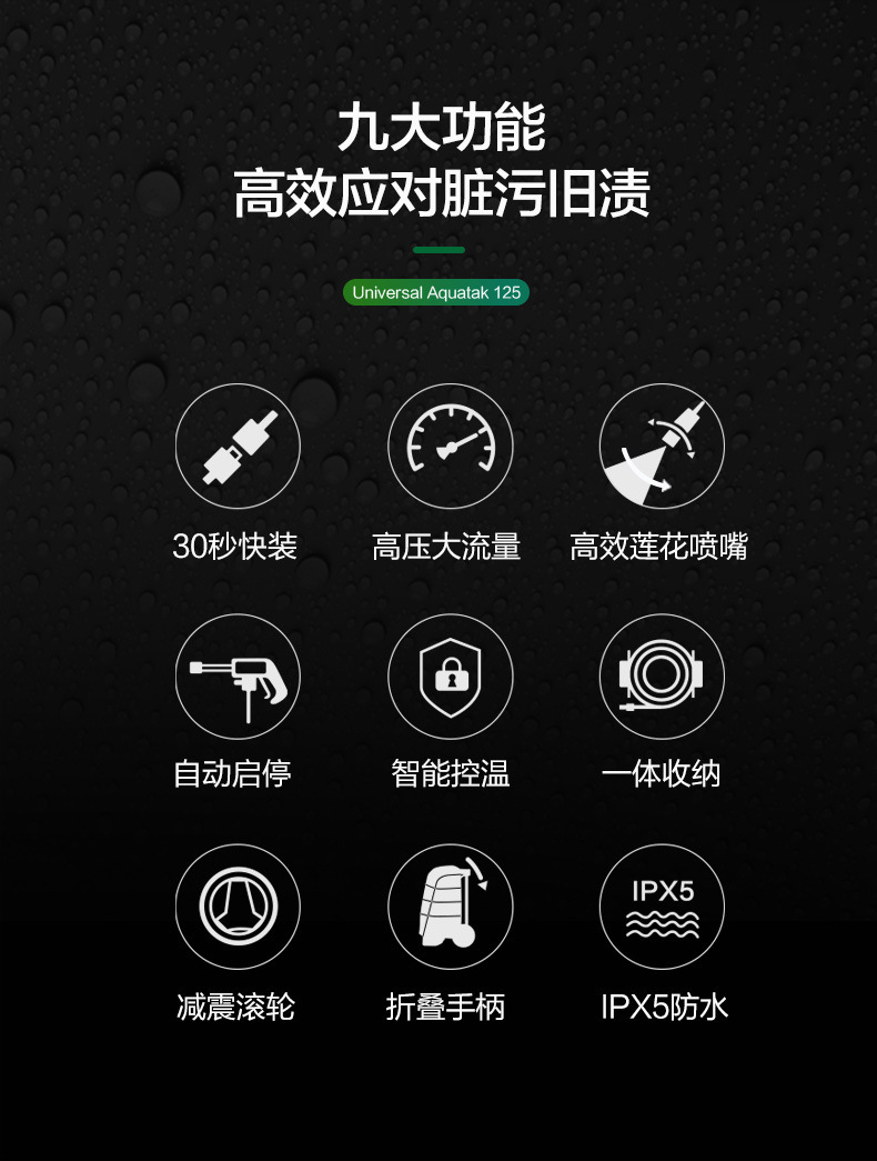 Bosch High-Pressure Cleaning Machine, Car Washing Machine, Household Self-Priming High-Power Water Gun, Garden Floor Washing Machine, Intelligent Pure Copper Water Pump