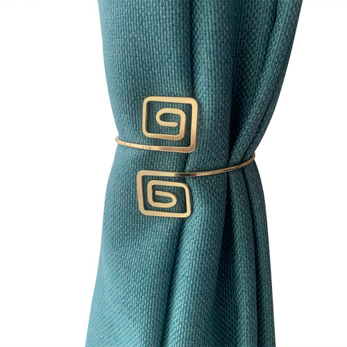 5YA1 light luxury curtain buckle metal restraint curtain straps for bedroom and restaurant fixed new Chinese style curtain straps