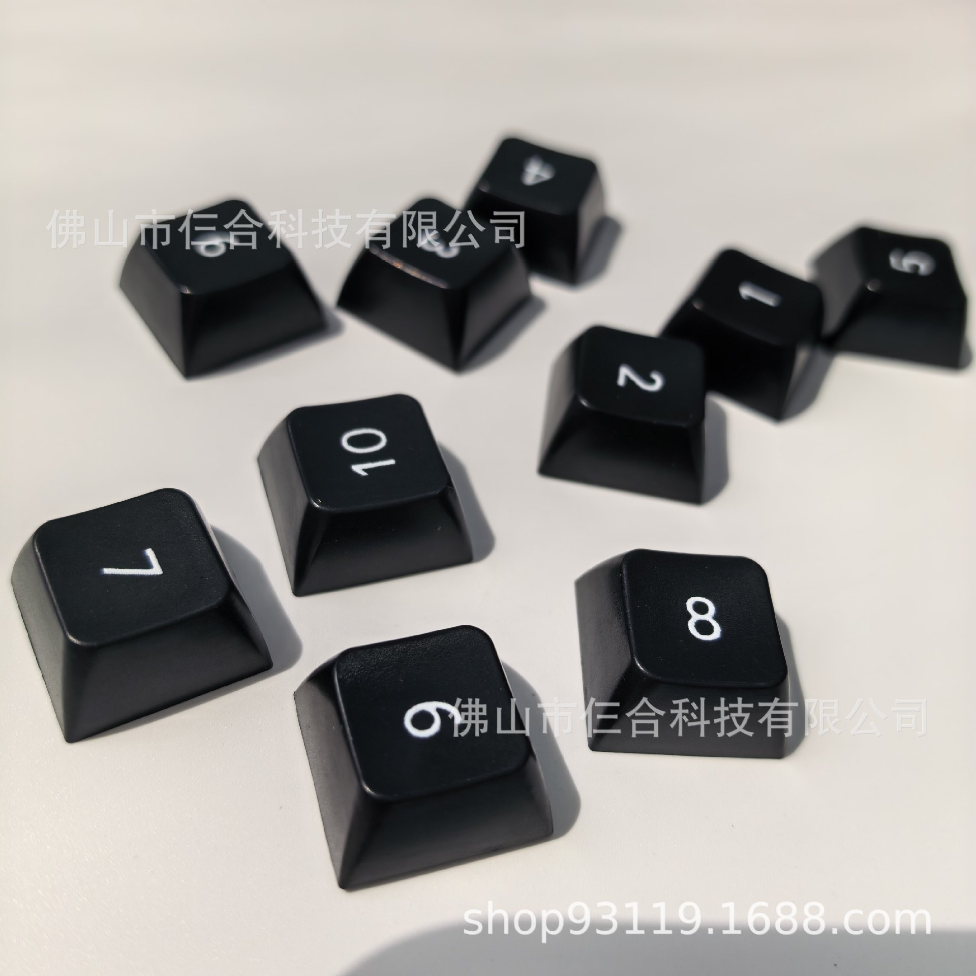 五面热升华加厚PBT键帽机械键盘解压按键玩具钥匙扣挂件客制化