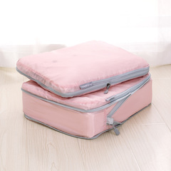 2F旅行收納袋套裝旅遊鞋袋便攜輕便防水布料行李箱內衣分裝整理超