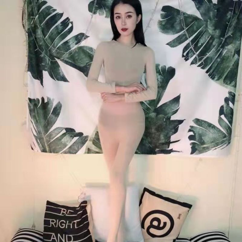 Plus-Size Full-Body Stockings, One-Piece Bodysuit, Spring and Summer Tight-Fitting Slimming Jumpsuit, Cosplay Bodysuit, Jj Open-Crotch