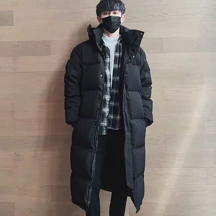 Extra-Long Cotton Clothing for Men and Women with Chinese Drama Test, 2025 New K-Style, Longed and Thickeneded, over the Knee, Large Size, Loose Style Extra-Long Cotton Clothing for Men and Women with Chinese Drama Test, 2025 New K-Style, Longed and Thickeneded, over the Knee, Large Size, Loose Style