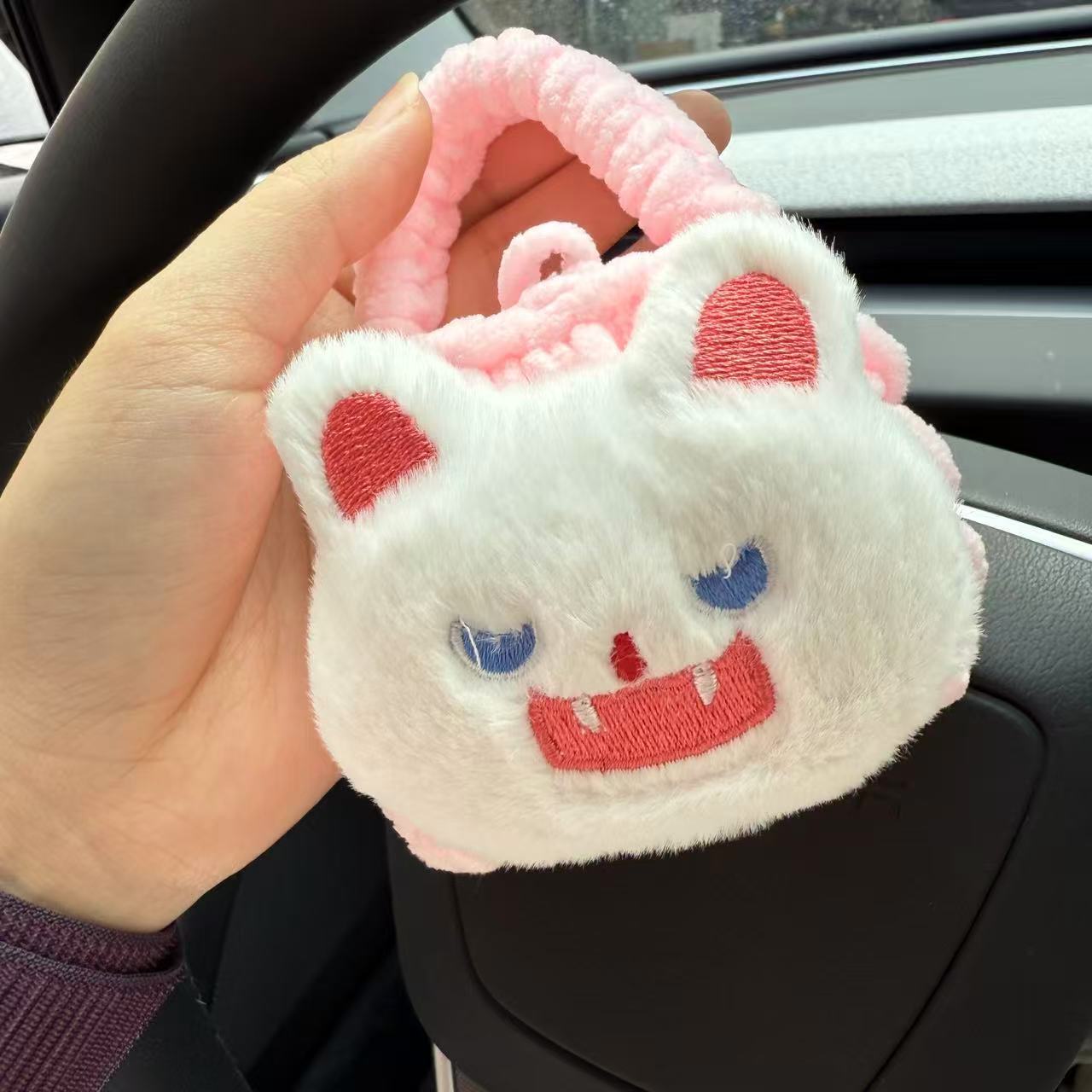 Сумка для наушников с пудрой Angry Cat