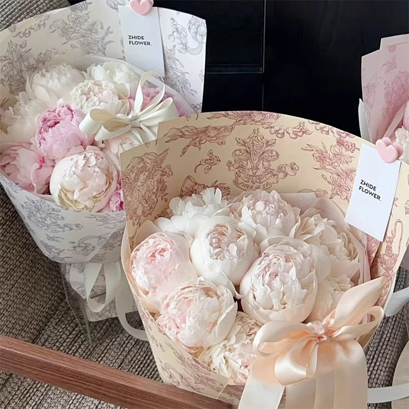 Siete colores, jardín francés, césped, madera, papel de flores, papel de flores, material de bricolaje hecho a mano, ramo fresco, papel de embalaje, floristería