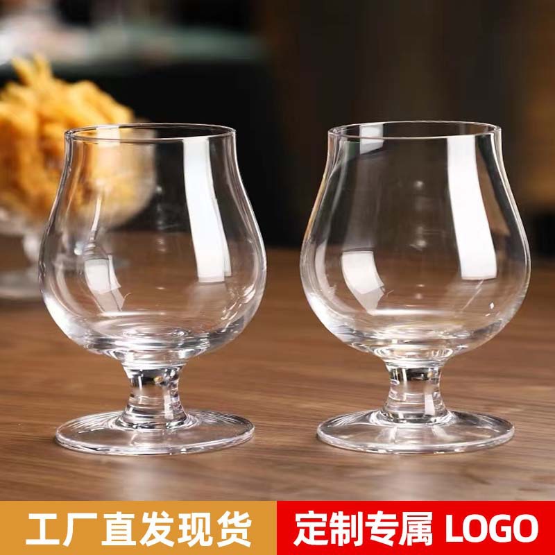 Taza de cerveza artesanal, taza de barriga, taza de brandy, taza de cristal grueso, taza de jugo, taza de vino de lujo