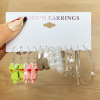 Children's earrings, set, cartoon resin, suitable for import, new collection, 5 pieces, wholesale