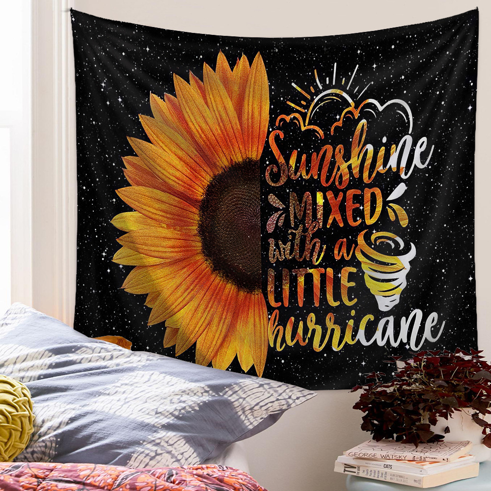 Ethnic Style Pastoral Sunflower Polyester Tapestry display picture 6
