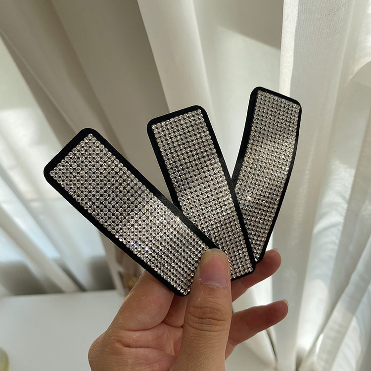 Korean full diamond bb clip square side clip rhinestone bangs hairpin wholesalepicture7
