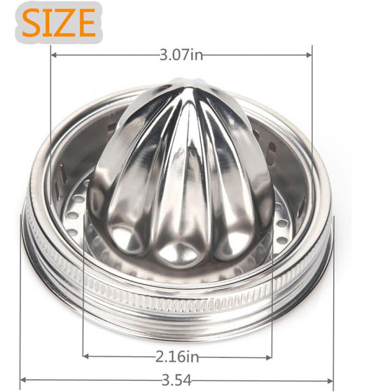 Cross-Border Wholesale Mason Jar Wide Mouth Stainless Steel Juicer Lid Juicer Manual Lemon Juicer Juicer Manual