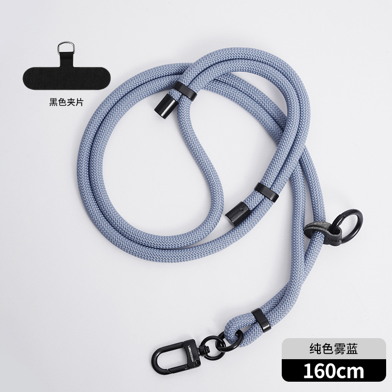 Cordón de teléfono móvil al por mayor crossbody ajustable avanzado Halter muñeca tejida Sling back clip caja del teléfono móvil correa de cordón