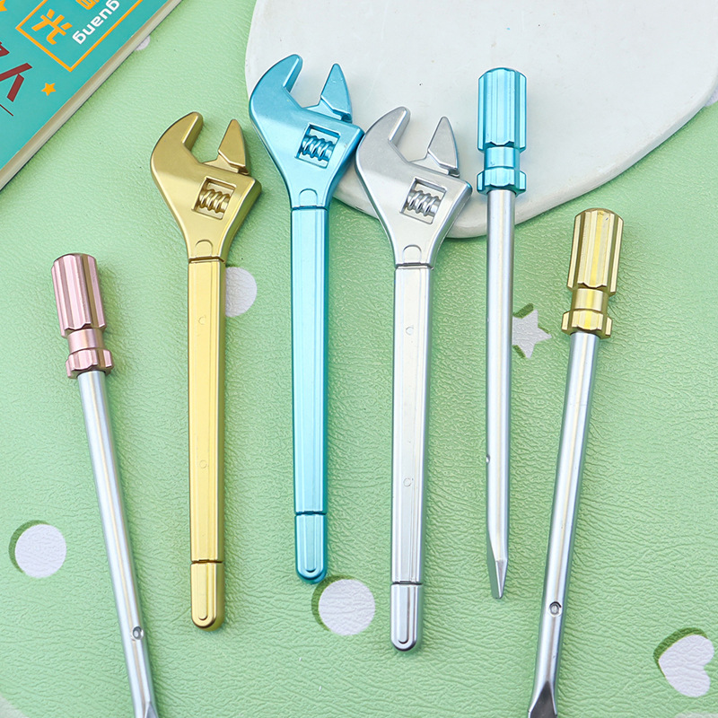 Creative Tools Screwdriver Gel Pen Wrench Styling Pen Cute Stationery Student Pen Fun Office Signature Pen